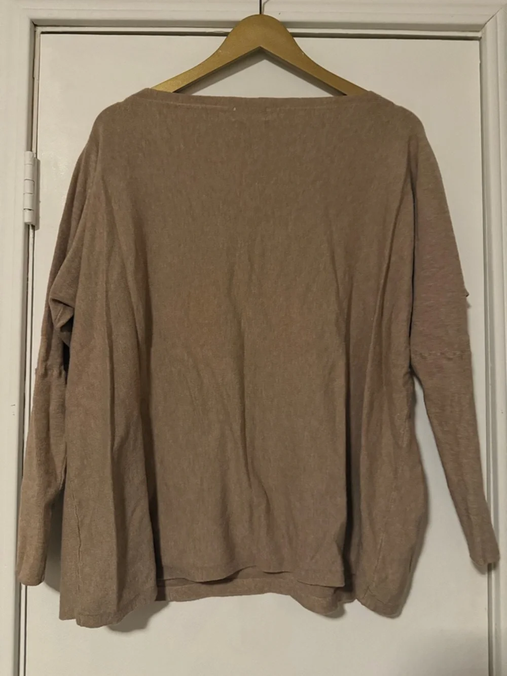 Bluivy Women's Boatneck Long Sleeve Top in Taupe - Picture 2 of 2